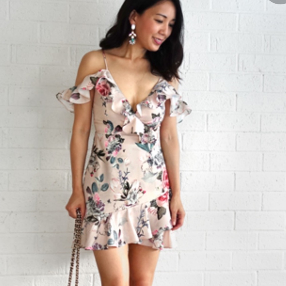 MAJORELLE SALSA FLORAL MINI RUFFLE DRESS SZ XS NWT - Picture 8 of 11